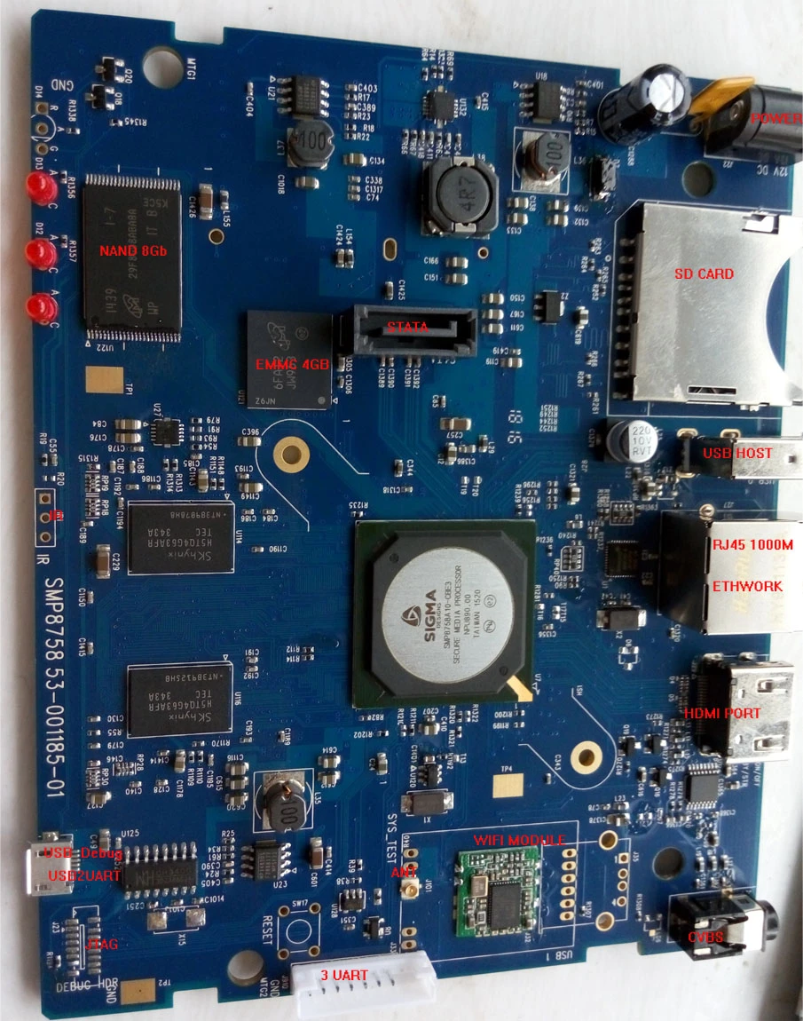 For Smp8758 Develops Bansiger Code 4k Hd H 265 Android Linux Demo Board Accessories Aliexpress