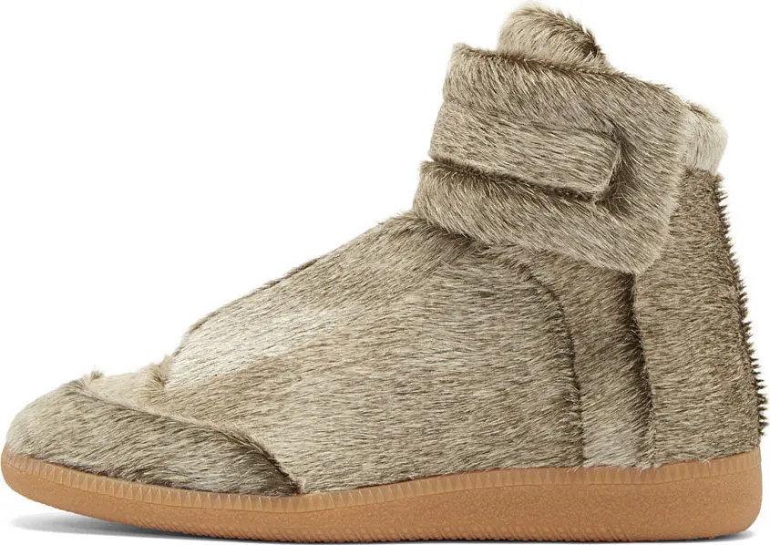 maison margiela fur shoes
