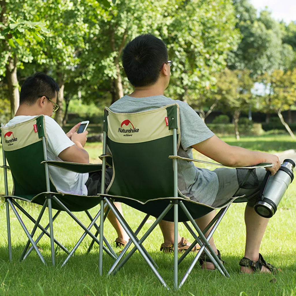 

Portable camping chair folding beach chair fishing stool Outdoor folding chair fishing chair green Safety and comfort new A30512