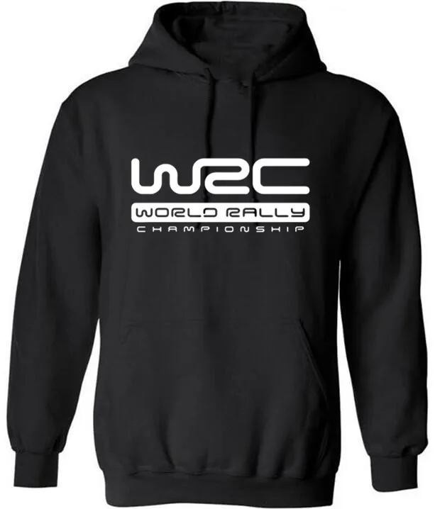 WRC Чемпионат мира по ралли логотип гоночная игра мужская Черная Толстовка Размер от XS до 4XL - Цвет: Черный
