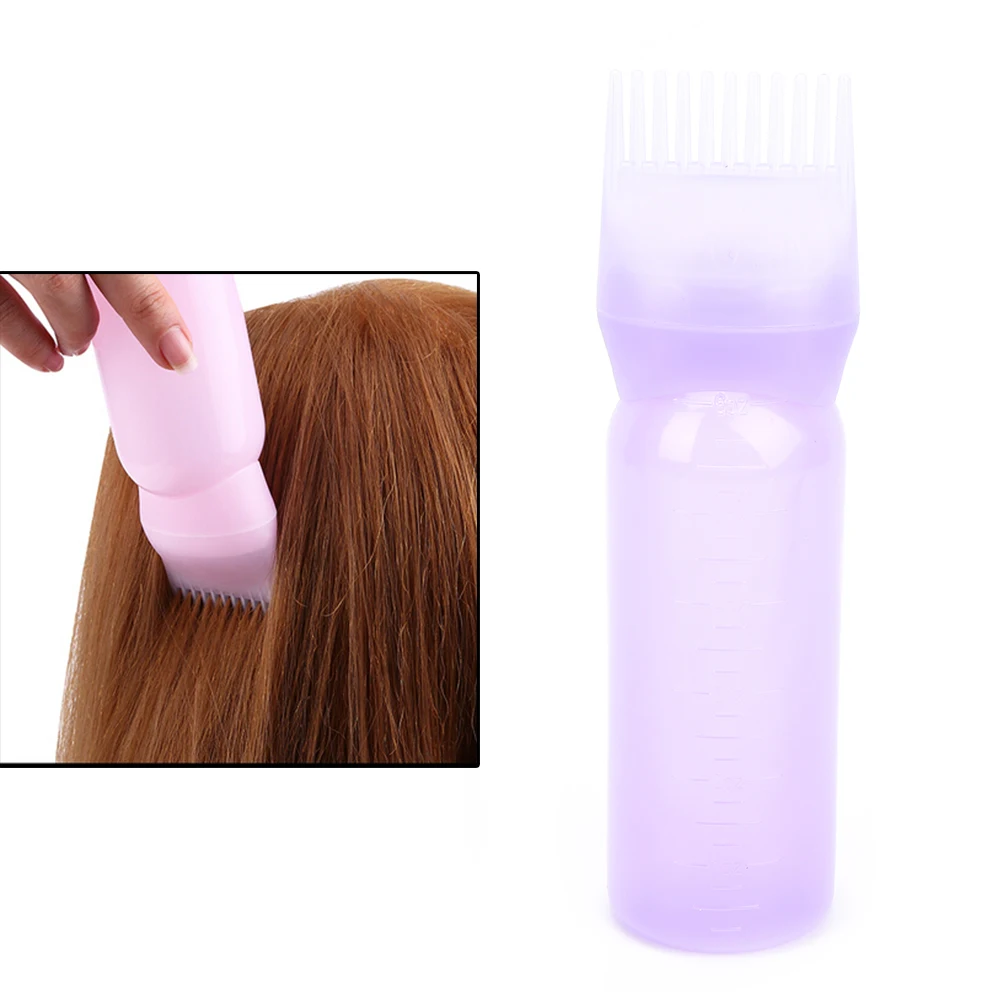 120ML Hair Dye Bottle Applicator Brush Dispensing Salon Hair Coloring Dyeing Gift For Girls
