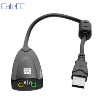 

USB 2.0 to Virtual 5.1 Channel 3D Audio Sound Card Controller Adapter 3.5mm Stereo Cable