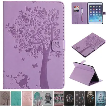 

For Funda iPad Mini 1/2/3 1 2 3 Case Cat Tree PU Leather Wallet Stand Protective Case For ipad mini1 mini2 mini3 Cover Shell