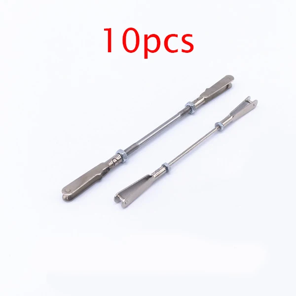 

10 Pcs 2mm/3mm Rod w M2/M3 Metal Chuck Clevis M2/M3 Threaded Link Rod for DIY RC Airplane/Boat/Car Model