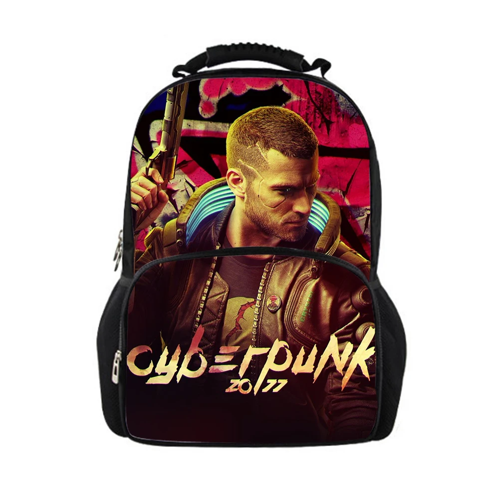 

Cyberpunk 2077 3D Print School Backpack for Teenagers Boy Bookbag Large Capacity Backbag For Men Notbook Laptop Mochila Rucksack