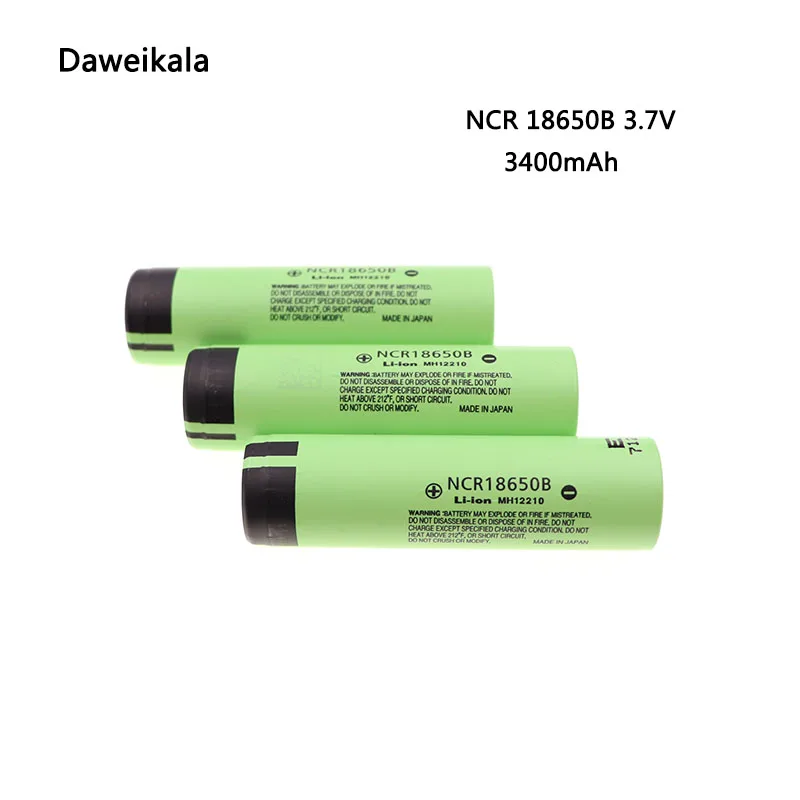 Daweikala для NCR18650B 3,7 V 3400mAh аккумулятор 18650 ricaricabile литий-ионный аккумулятор+ зарядное устройство - Цвет: 3pcs