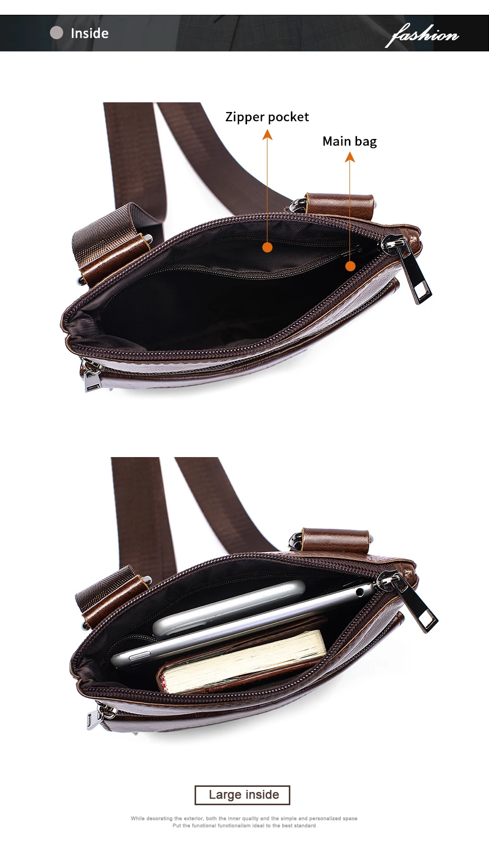 Genuine Leather men bags male cowhide flap bag Shoulder Crossbody bags Handbags Messenger small men Leather bag_01 (3)