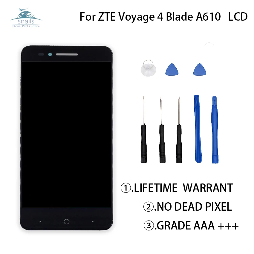 

For ZTE Blade A610 LCD Display Touch Screen Digitizer For ZTE Voyage 4 Blade A610 Screen 5.0inch Version 318/241/YASSY