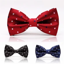 Распродажа, 1 шт., мужской модный классический цветной регулируемый галстук-бабочка в горошек, вечерние, свадебные