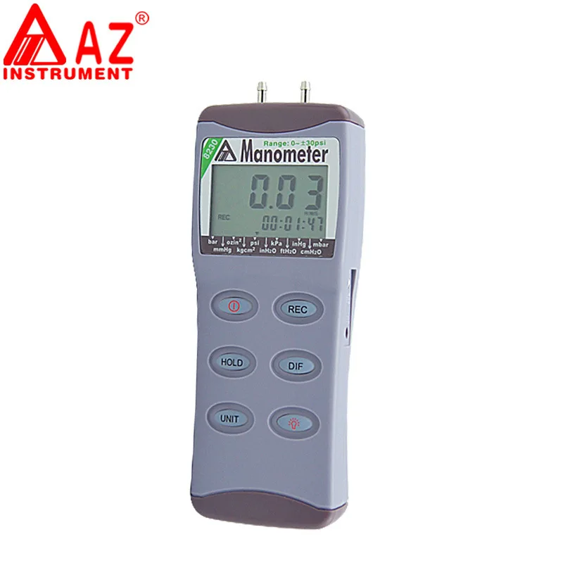 Buy AZ8230 Digital manometer AZ differential pressure tester meter with