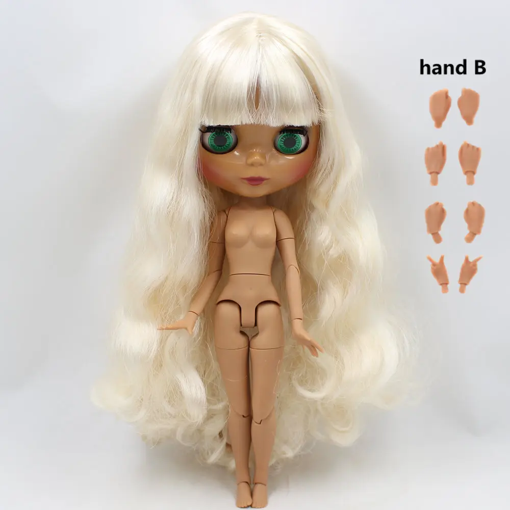 ICY Nude Factory Blyth Doll Serires № 6025 светильник золотые волосы суставы тела шоколадная кожа с большой грудью 1/6 BJD - Цвет: like the picture