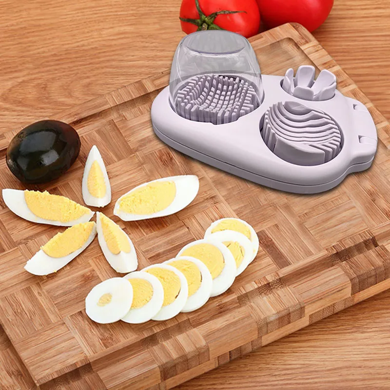 

3 In 1 Multi-Boiled Egg Slicers Cutter Multifunction Stainless Steel Slicer Wedger Dicer Tool MYDING