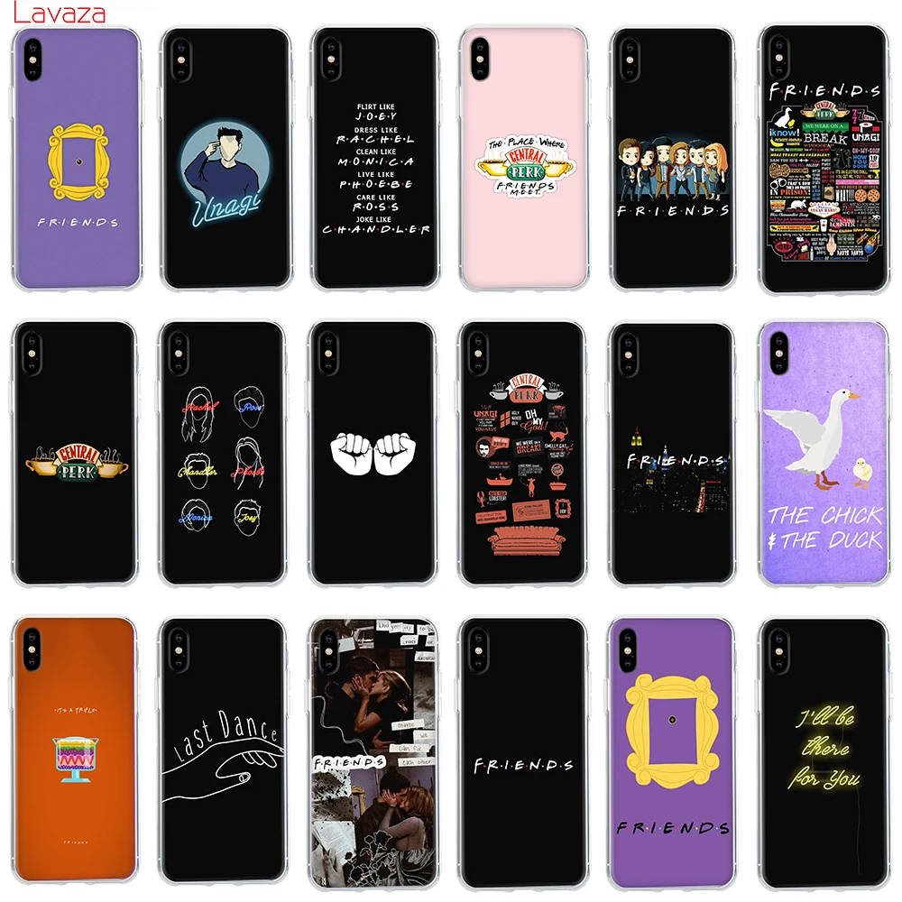 

Lavaza Case for Apple iPhone 6 6s 7 8 Plus X 5 5S SE Cover for iPhone XS Max XR Friends Minimalist serie tv Cases