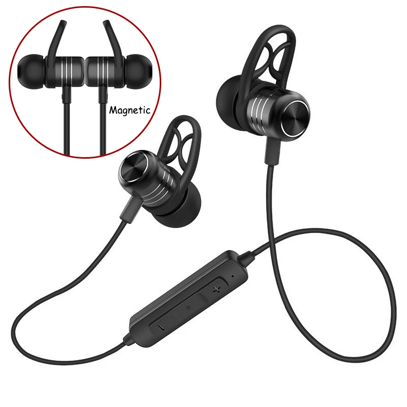 Спортивные Беспроводные Bluetooth наушники с защитой от пота магнитные стерео