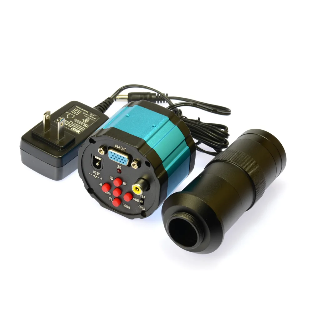 2.0MP HD 2в1 промышленный цифровой микроскоп с камерой + 7 &quotЖК монитор подставка