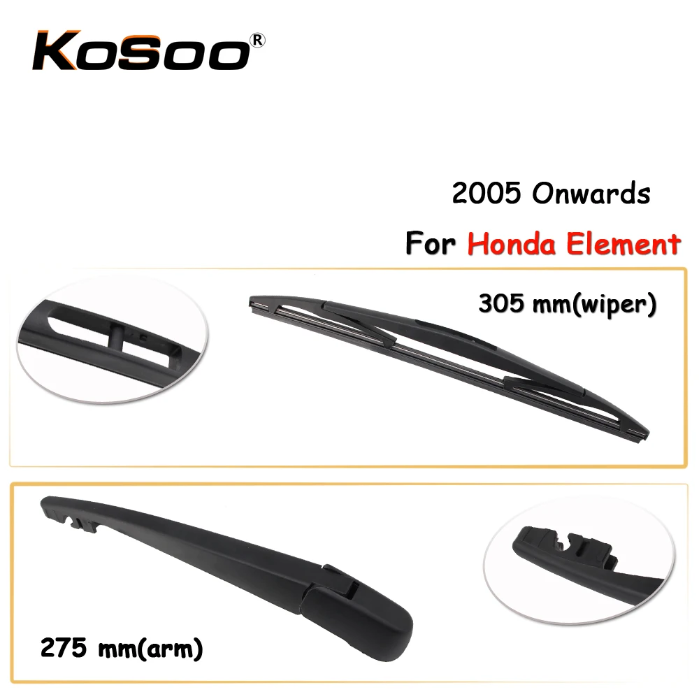 KOSOO Auto Rear Window Windshield Wiper Blades Arm Car Wiper Blade For