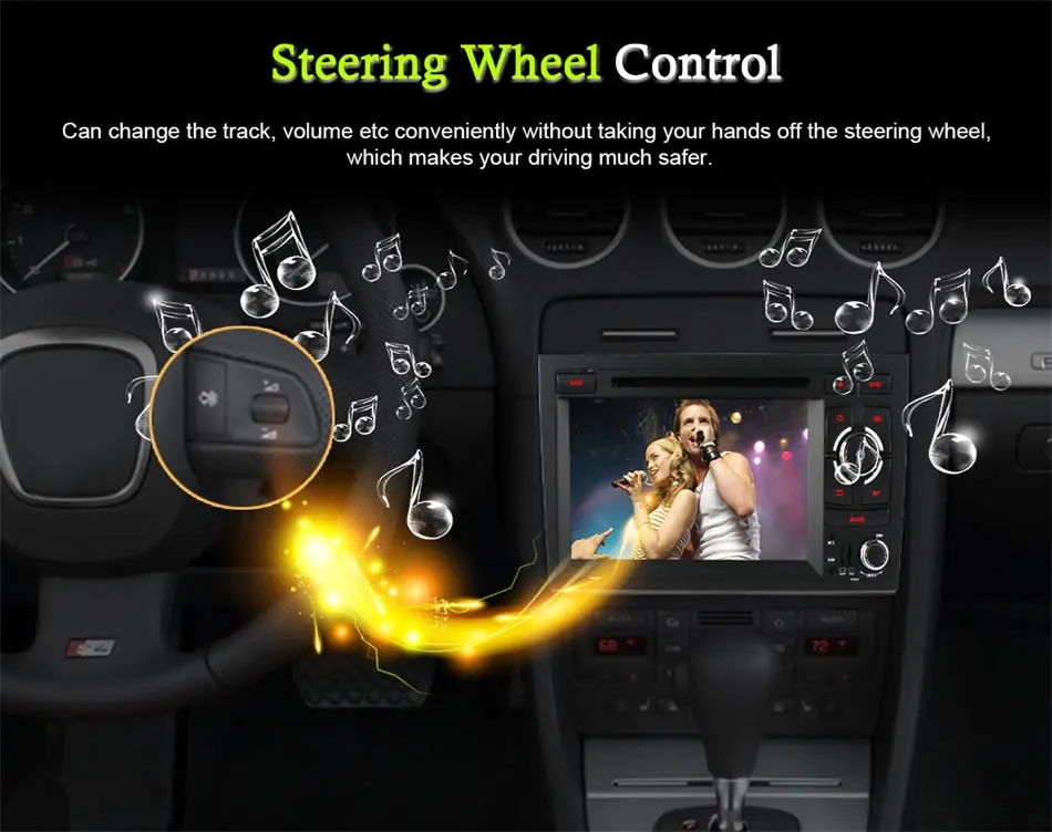 Discount vehicel 2 din Android 6.0 Octa 8 Core car dvd player FOR Audi A4 2002-2008 gps navigation wifi 4G Bluetooth DVR RDS USB 6