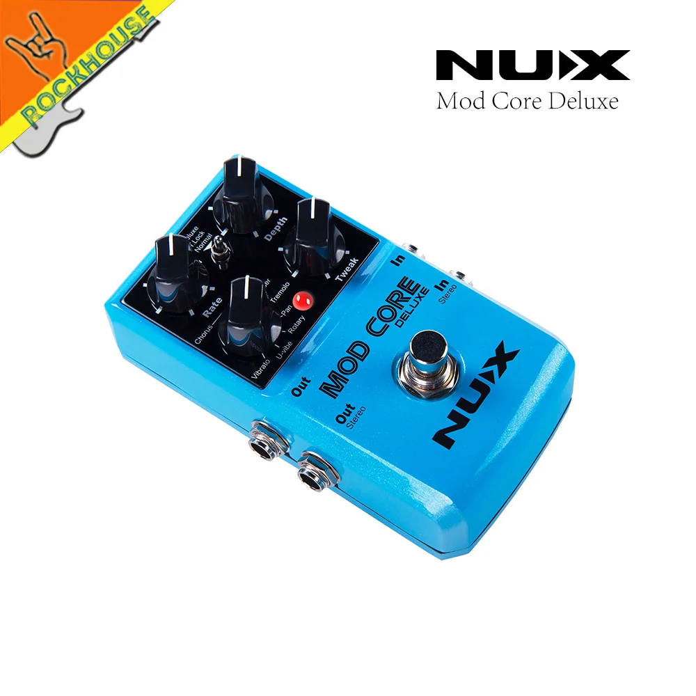 NUX MOD CORE Deluxe мульти модуляция гитары педаль эффектов хор Flanger Phaser поворотный
