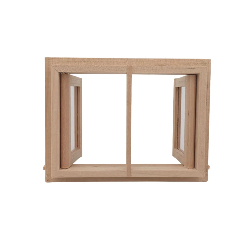 

2019 New 1 Pcs 1:12 Dollhouse Miniature DIY Wooden Window Acessories Scene Doll Home Furniture Craft