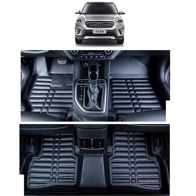 Fast Shipping Leather Car Floor Mat Carpet Rug For Hyundai Ix25 2014