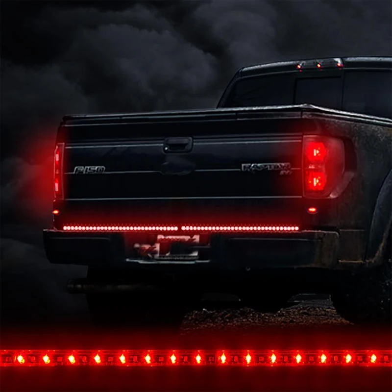 60" Red/white Tailgate LED Strip Light Bar Turn Signal Tail Truck
