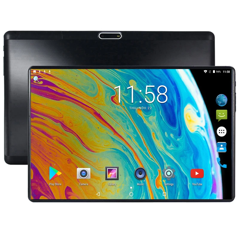 2019 Новый 10-дюймовый планшет PC, четыре ядра, 4 Гб Оперативная память 64 Гб Встроенная память 2 цвета Android 8,0 Wi-Fi, Bluetooth, Dual SIM карты 3g 4 аппарат не при...