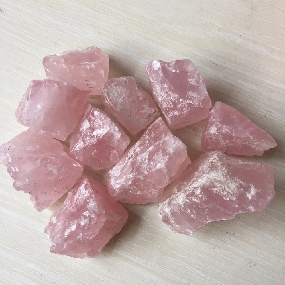 

200g Natural Rough Raw Rose Quartz Crystal Mineral Specimen Healing Stones