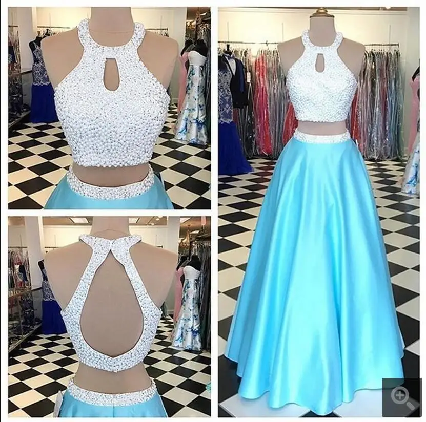 sky blue two piece