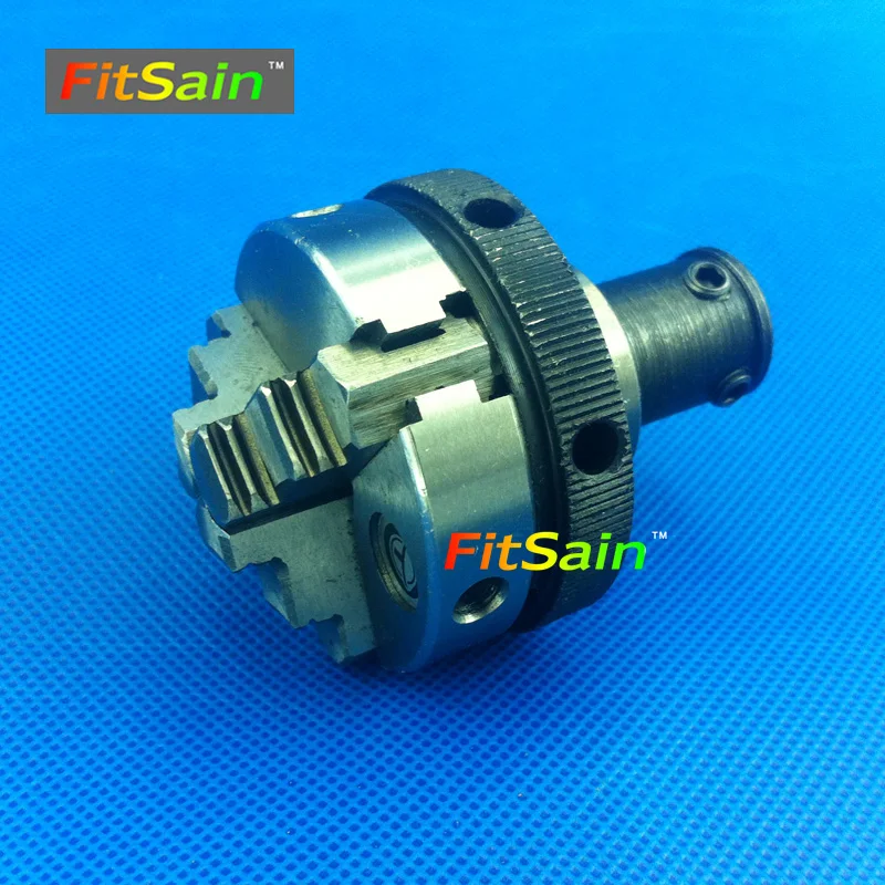 FitSain-Three jaw chuck D=50mm CNC mini SELF-CENTING maiually operated chuck Bench Lathe parts Used for motor shaft 8mm/10mm fitsain hole 5mm pulley three jaw chuck d 50mm pulley mini drill press mini lathe