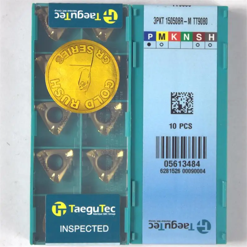 

Turning tool cnc 3PKT 150508R-M TT9080 original Taegutec lathe insert high quality cnc tools