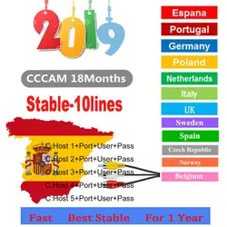 2019 Бесплатная панель CCcam Cline для 1 года Европа спутниковый ТВ приемник GTmedia V8 Nova V7s Cccams Италия, Испания Германия oscam mgcam