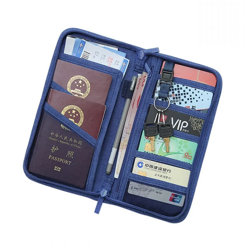 Кошелек для паспорта и путешествий, держатель для документов, паспорта, многоцелевой держатель для кредитных карт, посылка для удостоверения личности, аксессуары для путешествий