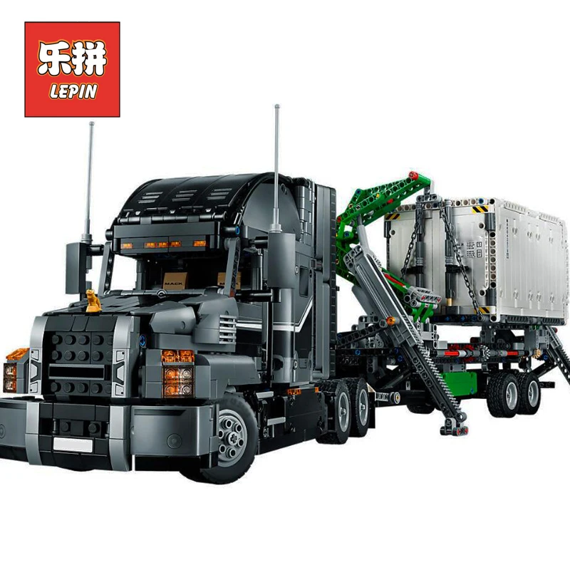 

Lepin 20076 2907Pcs Genuine Technic Series The Mack Big Truck Set 42078 model Building Blocks LegoINGlys Bricks Toys