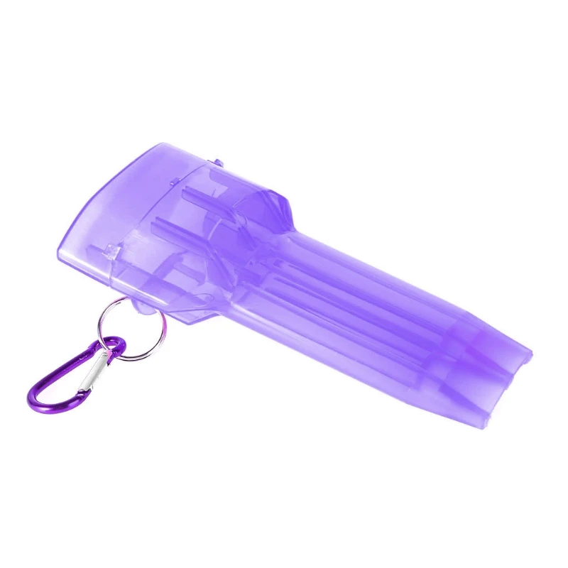 Портативный брелок для ключей "дротик" чехол пластиковый прозрачный Дротика s Box клуб Семейная Игра 3 - Цвет: purple