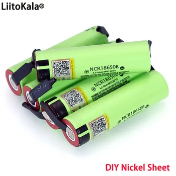 Liitokala New Original NCR18650B 3.7 v 3400 mah 18650 Lithium Rechargeable Battery Welding Nickel Sheet batteries