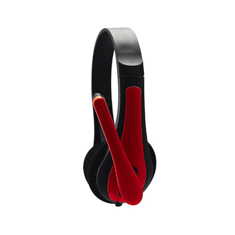 

Red Universal Computer Laptop PC Game Headphone Ergonomic 3.5MM Wired Playing Gaming With Microphone Headsets Kulaklik Audifonos