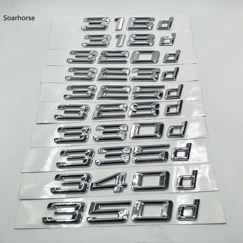

Car Accessories Trunk Lid Logo Sticker Emblem for BMW 316d 318d 320d 323d 325d 330d 335d 340d 350d E90 E46 E91 E92