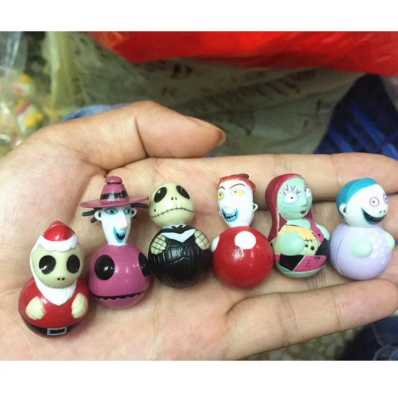 

3cm 6pcs/lot Nightmare Before Christmas action figure Jack Skellington TOY DOLLS