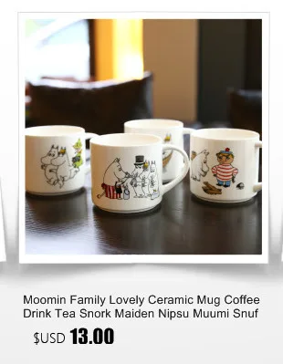 MOOMIN family, милая керамическая кружка Mumin, Кружка для кофе, напитков, чая, снорка, Снегурочка, Nipsu Muumi Snufkin, финская мультяшная молочная детская чашка для воды