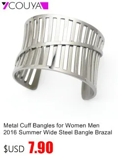 stainless steel punk metal matte retro plain bracelet cuff bangle men's jewelry free shipping