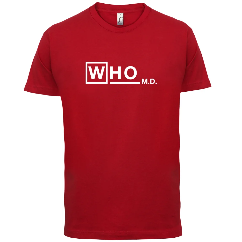 Who M.D-Мужская футболка-Doctor/House/Doctors/TV/Gift-sMans уникальная хлопковая футболка с
