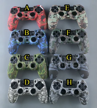 

5pcs/lot Camouflage Color Anti-Slip Silicone Cover Skin Case For Sony PlayStation Dualshock 4 PS4 Slim Pro Controller
