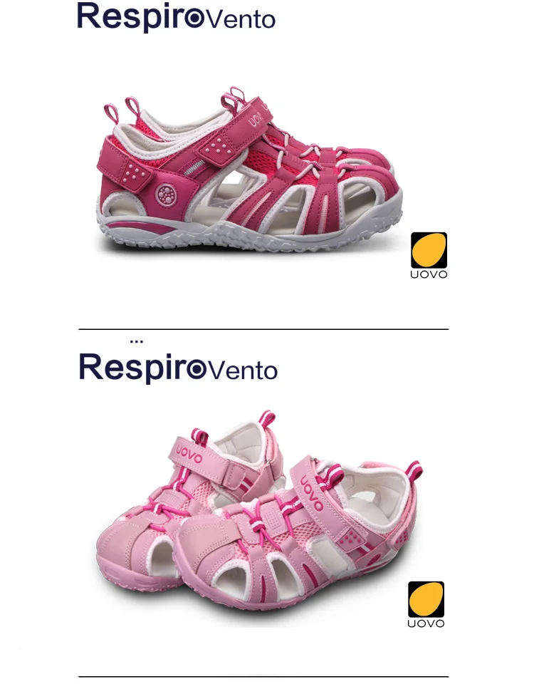 UOVO Brand 2020 Summer Beach Sandals Kids Closed Toe Toddler Sandals Children Fashion Designer Shoes For Boys And Girls 24#-38#