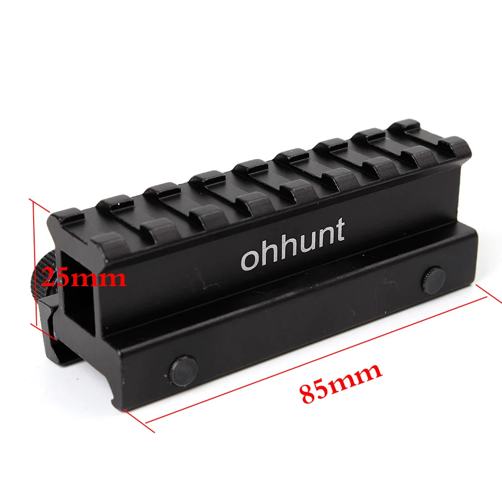 Ohhunt Tactical " Hight 14-slot см. Полный размер AR Riser Mount 20 мм Weaver Picatinny Rails Fit AR15 винтовки - Цвет: Коричневый