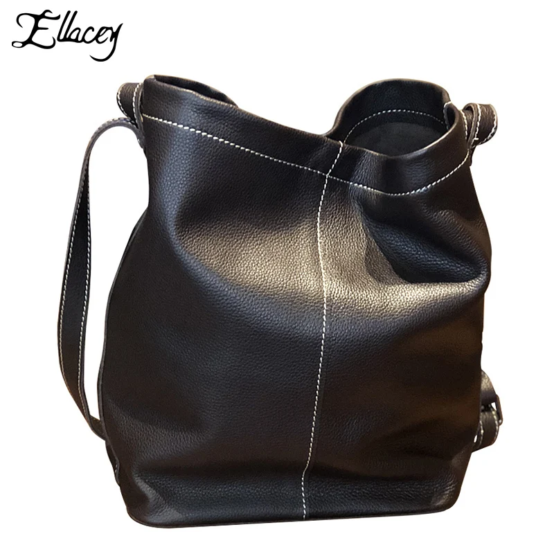 

2019 Fashion New Women Genuine Leather Handbags Women Bags Large Capacity Shoulder Bag Female Bolsa Feminina Luxury Handbags Sac