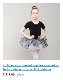 Гимнастическое трико для девочек; детские трико без рукавов; Классический Профессиональный Балетный костюм балетта; детская юбка-пачка для девочек