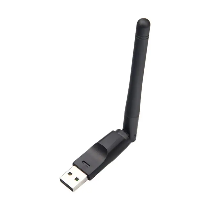 150 Мбит/с USB с высоким коэффициентом усиления WiFi беспроводной адаптер с антенной USB 2,0 Беспроводная WiFi сетевая карта настольный сетевой адаптер - Цвет: Black