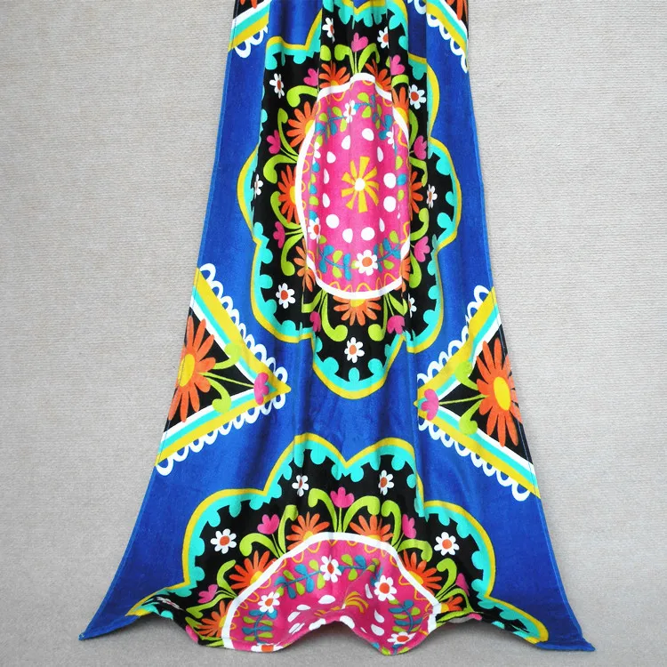 JZGH Printed Bohemia Cheap Cotton Large Beach Towels for Adults,Pool