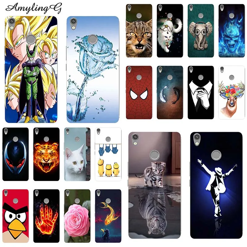 

Phone Cases For Tecno Camon CX Air C 10 C10 Air 5.5" Case Print Rose Wolf Patterned Cover Soft Silicone Back Shell Fundas Para