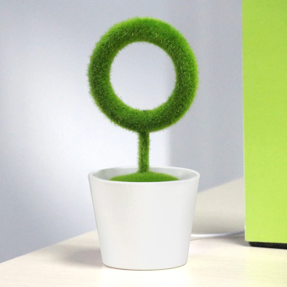 Tanie Przenośny Mini sztuczne drzewko bonsai biuro w domu świeże anionów pulpit oczyszczacz powietrza z jonizacją